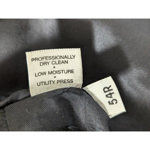 AUSTIN REED! DEEPEST NAVY BLUE WOOL, GOLD BUTTON SPORT COAT, CLUB JACKET! SZ 54R - Picture 8 of 9